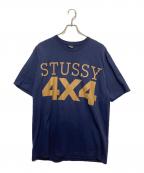 stussyステューシー）の古着「プリントTシャツ」｜ネイビー