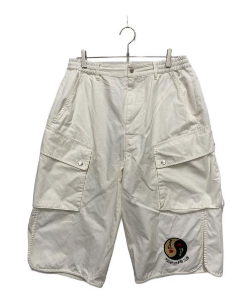 DSQUARED2（ディースクエアード）DSQUARED2 (ディースクエアード) コットンカーゴショーツ ホワイト サイズ:SIZE 46の古着・服飾アイテム