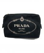 PRADAプラダ）の古着「カナパロゴポーチ」｜ネイビー