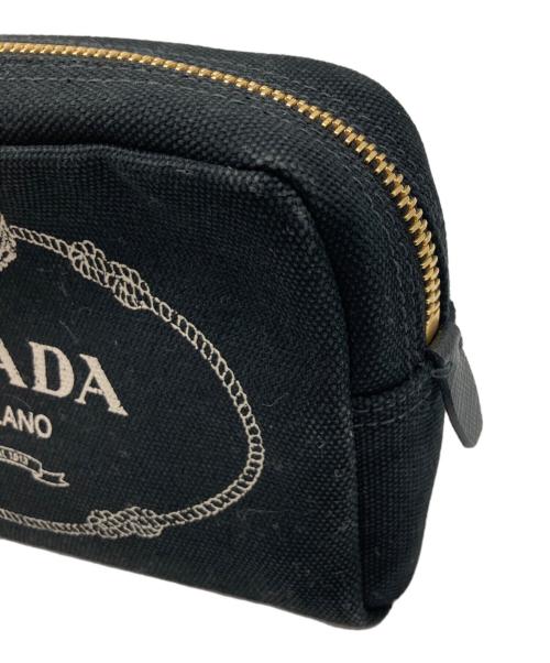 PRADA（プラダ）PRADA (プラダ) カナパロゴポーチ ネイビーの古着・服飾アイテム