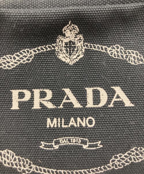 PRADA（プラダ）PRADA (プラダ) カナパロゴポーチ ネイビーの古着・服飾アイテム