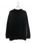 FRED PERRY (フレッドペリー) Tartan Panel Sweater　タータン パネル セーター ブラック×ホワイト サイズ:Ⅿ：8000円
