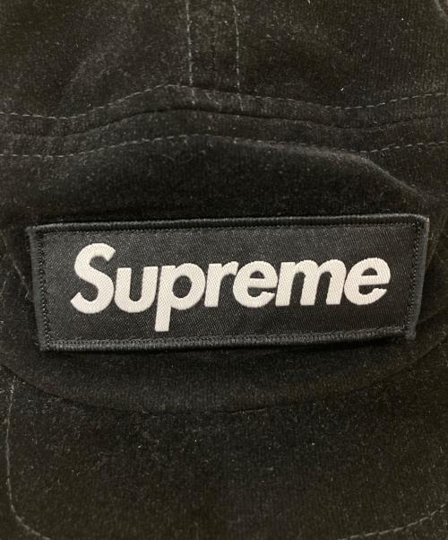 SUPREME（シュプリーム）Supreme (シュプリーム) Velvet camp cap ブラックの古着・服飾アイテム