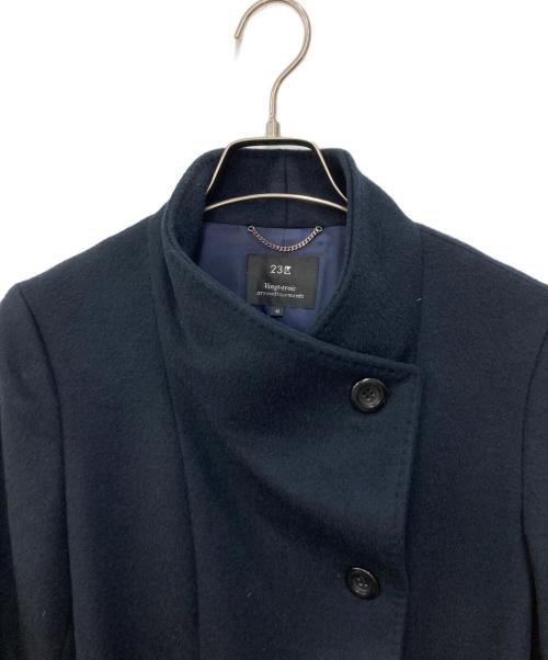 23区（ニジュウサンク）23区 (ニジュウサンク) カシミヤコート ブラック サイズ:SIZE 40の古着・服飾アイテム