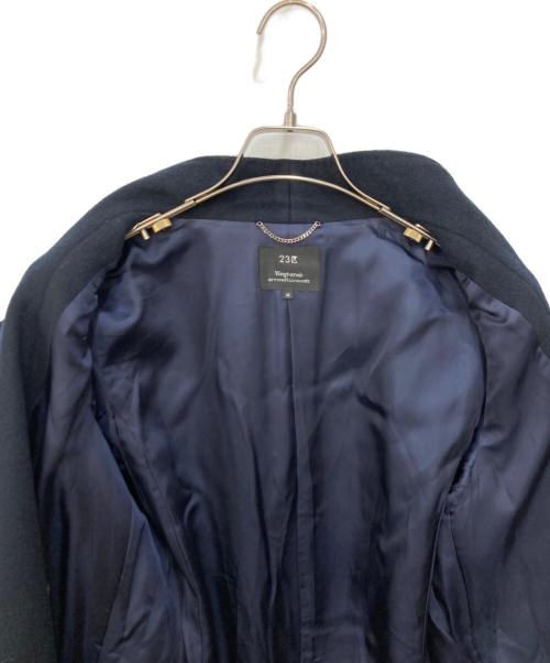 23区（ニジュウサンク）23区 (ニジュウサンク) カシミヤコート ブラック サイズ:SIZE 40の古着・服飾アイテム