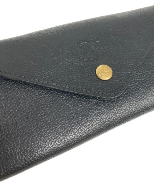 IL BISONTE（イル ビゾンテ）IL BISONTE (イル ビゾンテ) LONG WALLET ブラックの古着・服飾アイテム