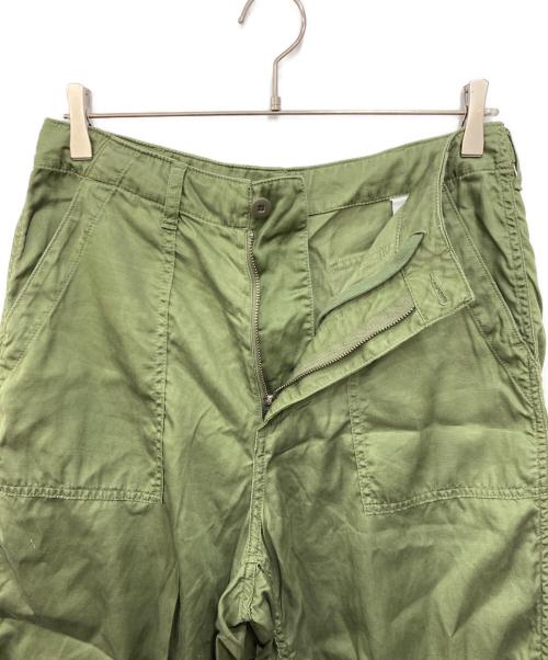 BEAMS（ビームス）BEAMS (ビームス) カットオフ ベイカーパンツ 【リラックスフィット】 グリーン サイズ:Ｓの古着・服飾アイテム