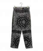sacaiサカイ）の古着「Bandana Print Pants」｜ブラック