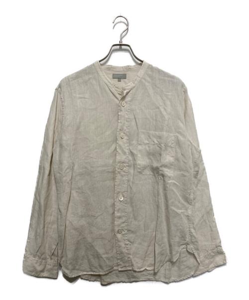 MARGARET HOWELL（マーガレットハウエル）MARGARET HOWELL (マーガレットハウエル) SHIRTING LINEN バンドカラーリネンシャツ アイボリー サイズ:Lの古着・服飾アイテム