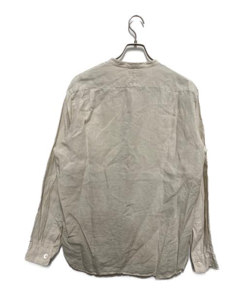 MARGARET HOWELL（マーガレットハウエル）MARGARET HOWELL (マーガレットハウエル) SHIRTING LINEN バンドカラーリネンシャツ アイボリー サイズ:Lの古着・服飾アイテム