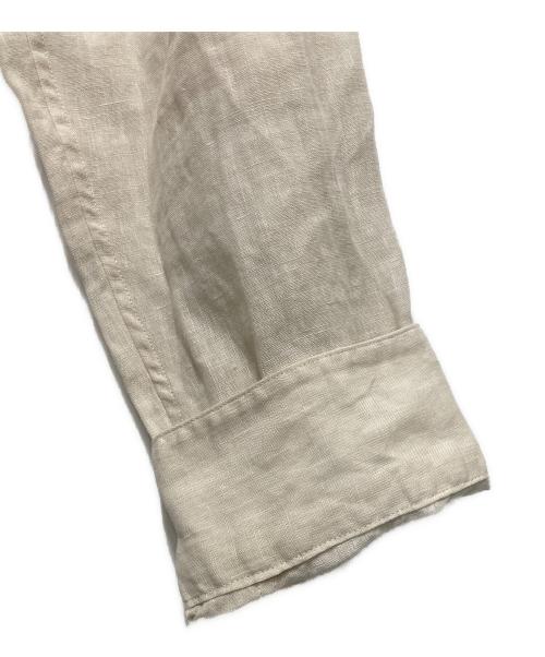 MARGARET HOWELL（マーガレットハウエル）MARGARET HOWELL (マーガレットハウエル) SHIRTING LINEN バンドカラーリネンシャツ アイボリー サイズ:Lの古着・服飾アイテム