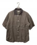 MARGARET HOWELLマーガレットハウエル）の古着「SHIRTING LINEN SHIRTS リネンシャツ」｜ブラウン