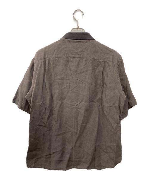 MARGARET HOWELL（マーガレットハウエル）MARGARET HOWELL (マーガレットハウエル) SHIRTING LINEN SHIRTS リネンシャツ ブラウン サイズ:Ｌの古着・服飾アイテム