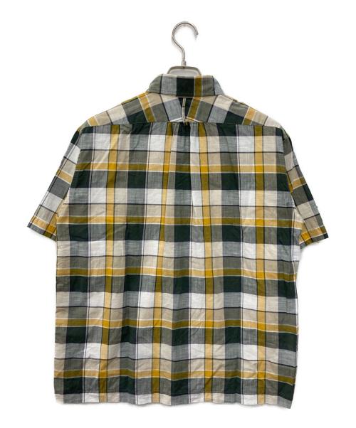 MACKINTOSH LONDON（マッキントッシュ ロンドン）MACKINTOSH LONDON (マッキントッシュ ロンドン) ワンポイント刺繍チェックシャツ イエロー サイズ:Ｌの古着・服飾アイテム