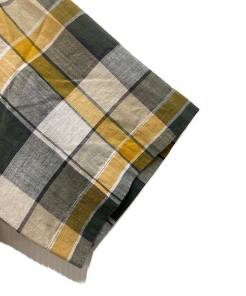 MACKINTOSH LONDON（マッキントッシュ ロンドン）MACKINTOSH LONDON (マッキントッシュ ロンドン) ワンポイント刺繍チェックシャツ イエロー サイズ:Ｌの古着・服飾アイテム