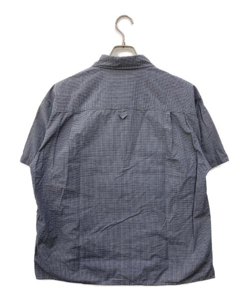 MHL（エムエイチエル）MHL (エムエイチエル) 半袖シャツ ブルー サイズ:Ｍの古着・服飾アイテム