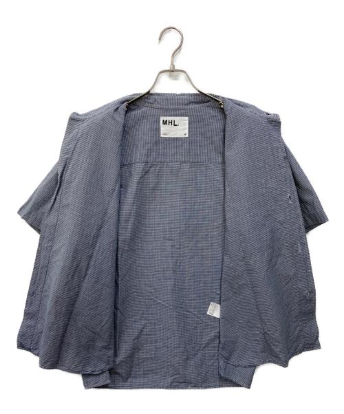 MHL（エムエイチエル）MHL (エムエイチエル) 半袖シャツ ブルー サイズ:Ｍの古着・服飾アイテム