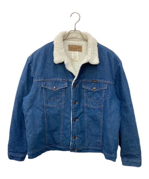 Wrangler（ラングラー）Wrangler (ラングラー) COWBOYCUT SHERPA LINED DENIM JACKET　カウボーイカット シェルパ ラインド デニム ジャケット インディゴ サイズ:XLの古着・服飾アイテム