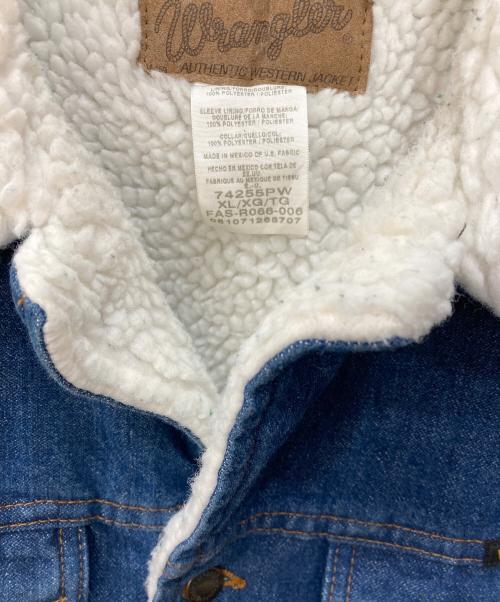 Wrangler（ラングラー）Wrangler (ラングラー) COWBOYCUT SHERPA LINED DENIM JACKET　カウボーイカット シェルパ ラインド デニム ジャケット インディゴ サイズ:XLの古着・服飾アイテム