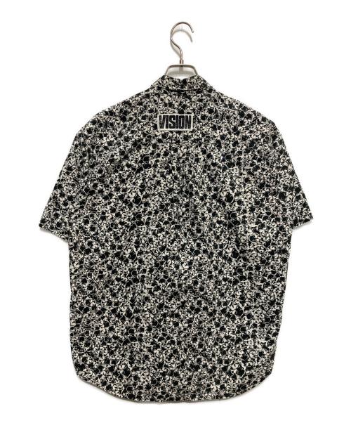 VISION STREET WEAR（ヴィションストリートウェアー）VISION STREET WEAR (ヴィションストリートウェアー) PUNK SKULL S/S Shirt ホワイト×ブラック サイズ:Mの古着・服飾アイテム