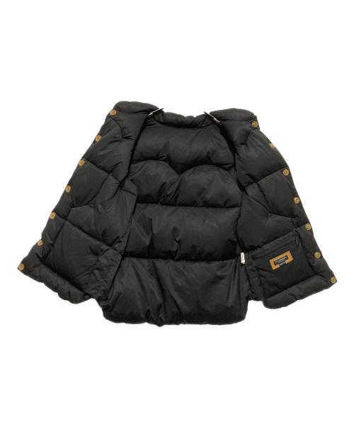 OUT OF SIGHT（OUT OF SIGHT）OUT OF SIGHT (OUT OF SIGHT) レザーヨークダウンベスト ブラック サイズ:40の古着・服飾アイテム