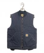 CarHarttカーハート）の古着「CLASSIC VEST」｜ネイビー