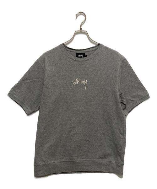 stussy（ステューシー）stussy (ステューシー) 刺繍Tシャツ グレー サイズ:Mの古着・服飾アイテム