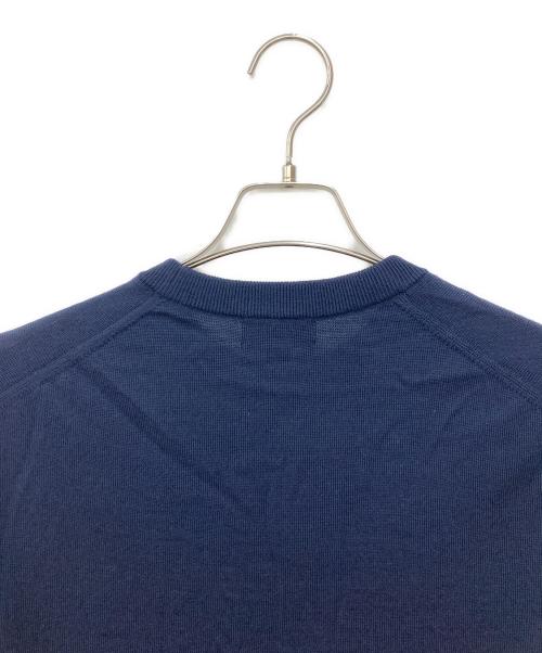 BROOKS BROTHERS（ブルックスブラザーズ）BROOKS BROTHERS (ブルックスブラザーズ) ワンポイン刺繍ハイゲージニット ネイビー サイズ:S 未使用品の古着・服飾アイテム