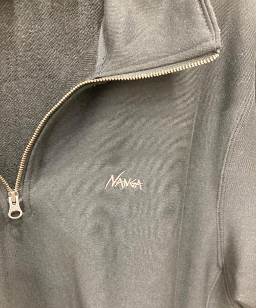 NANGA（ナンガ）NANGA (ナンガ) DRY MIX TERRY HALF ZIP SWEAT ブラック サイズ:Ｍの古着・服飾アイテム