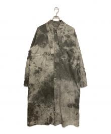 Nomat（ノマット）の古着「タイダイ染めロングシャツ」｜グレー