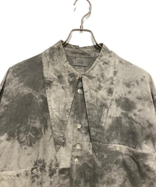 Nomat（ノマット）nomat (ノマット) タイダイ染めロングシャツ グレー サイズ:3の古着・服飾アイテム