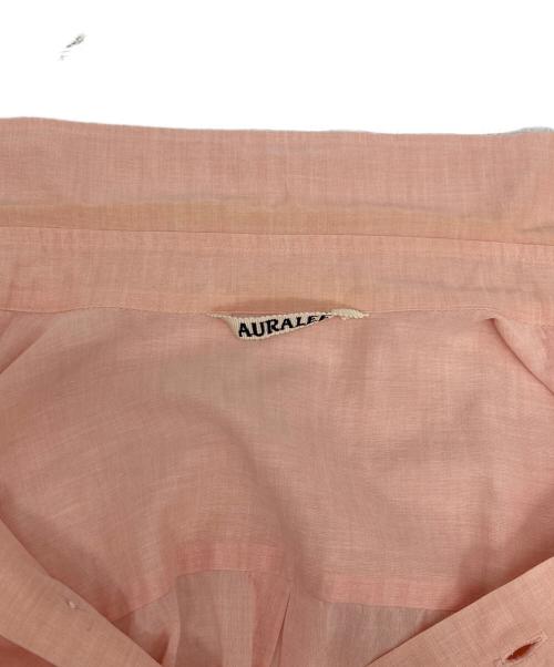 AURALEE（オーラリー）AURALEE (オーラリー) HARD TWIST FINX ORGANDY SHIRT ピンク サイズ:4の古着・服飾アイテム