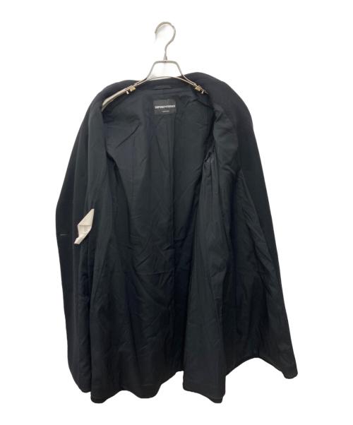 EMPORIO ARMANI（エンポリオ アルマーニ）EMPORIO ARMANI (エンポリオ アルマーニ) ダブルチェスターコート ブラック サイズ:38の古着・服飾アイテム
