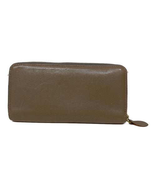 IL BISONTE（イル ビゾンテ）IL BISONTE (イル ビゾンテ) ZIP AROUND WALLET ベージュの古着・服飾アイテム