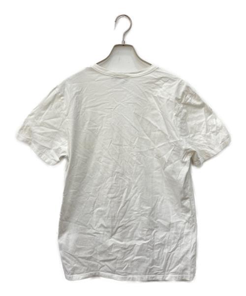 maison kitsune（メゾンキツネ）MAISON KITSUNE (メゾンキツネ) FOX HEAD PATCH 半袖 Tシャツ ホワイト サイズ:Ｌの古着・服飾アイテム