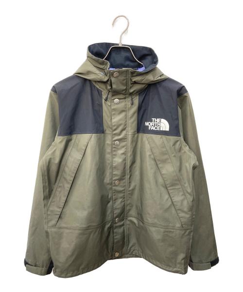 THE NORTH FACE（ザ ノース フェイス）THE NORTH FACE (ザ ノース フェイス) MOUNTAIN RAINTEX JACKET グリーン×ブラック サイズ:Ｍの古着・服飾アイテム