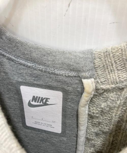 NIKE（ナイキ）NIKE (ナイキ) sacai (サカイ) SPLITCABLE TECH FLEECE SWEATSHIRT グレー サイズ:Ｓの古着・服飾アイテム