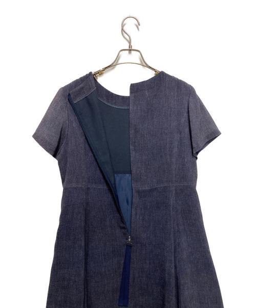 Leilian（レリアン）LEILIAN (レリアン) ギマワンピース ネイビー サイズ:13の古着・服飾アイテム