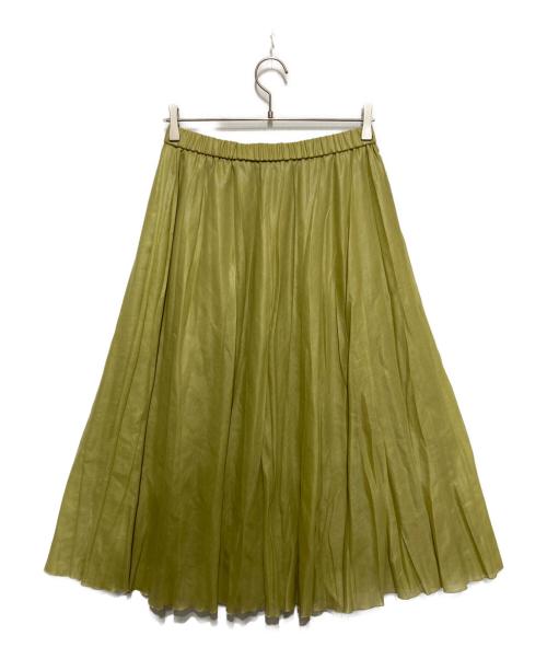 Leilian（レリアン）LEILIAN (レリアン) ギャザースカート イエロー サイズ:11の古着・服飾アイテム