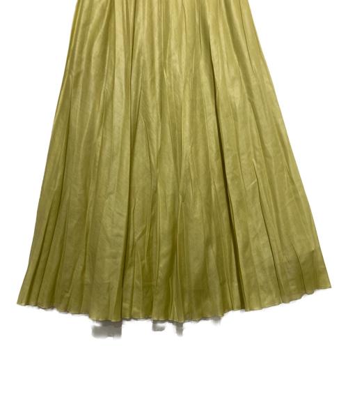 Leilian（レリアン）LEILIAN (レリアン) ギャザースカート イエロー サイズ:11の古着・服飾アイテム