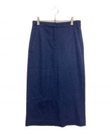 theory（セオリー）の古着「FINE SMOOTH JSY CL STRAIGHT SK　ファインスムースジャージークルーストレートエスケー」｜ネイビー