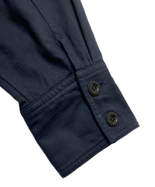 MHL（エムエイチエル）MHL (エムエイチエル) COTTON TWILL バンドカラーシャツロング七分袖ワンピース ネイビー サイズ:1の古着・服飾アイテム