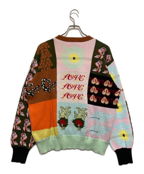 TTT MSW（ティー）TTT MSW (ティー) patchwork pullover knit マルチカラー サイズ:Mの古着・服飾アイテム