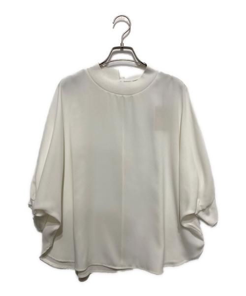 BEARDSLEY（ビアズリー）BEARDSLEY (ビアズリー) ニットコンビブラウス ホワイト サイズ:FREE 未使用品の古着・服飾アイテム