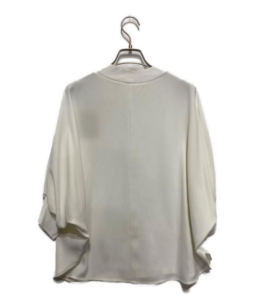BEARDSLEY（ビアズリー）BEARDSLEY (ビアズリー) ニットコンビブラウス ホワイト サイズ:FREE 未使用品の古着・服飾アイテム