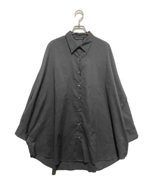 mizuiro-ind（ミズイロインド）mizuiro-ind (ミズイロインド) ビッグシアーシャツ グレー サイズ:表記なし 未使用品の古着・服飾アイテム