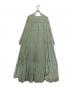 ne quittez pas (ヌキテパ) Cotton Voile Tiered Maxi Dress グリーン サイズ:表記なし：12000円