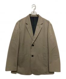 MARGARET HOWELL（マーガレットハウエル）の古着「COTTON WOOL OXFORD テーラードジャケット」｜ブラウン