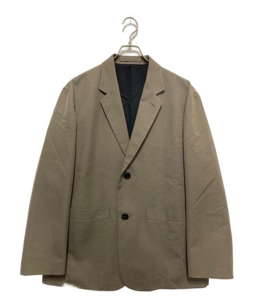MARGARET HOWELL（マーガレットハウエル）MARGARET HOWELL (マーガレットハウエル) COTTON WOOL OXFORD テーラードジャケット ブラウン サイズ:Lの古着・服飾アイテム