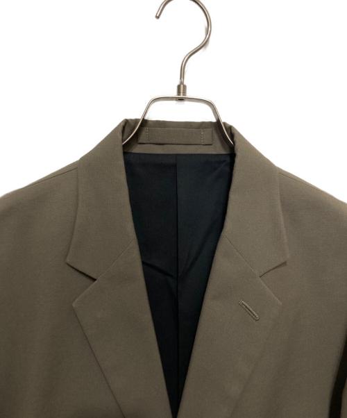 MARGARET HOWELL（マーガレットハウエル）MARGARET HOWELL (マーガレットハウエル) COTTON WOOL OXFORD テーラードジャケット ブラウン サイズ:Lの古着・服飾アイテム